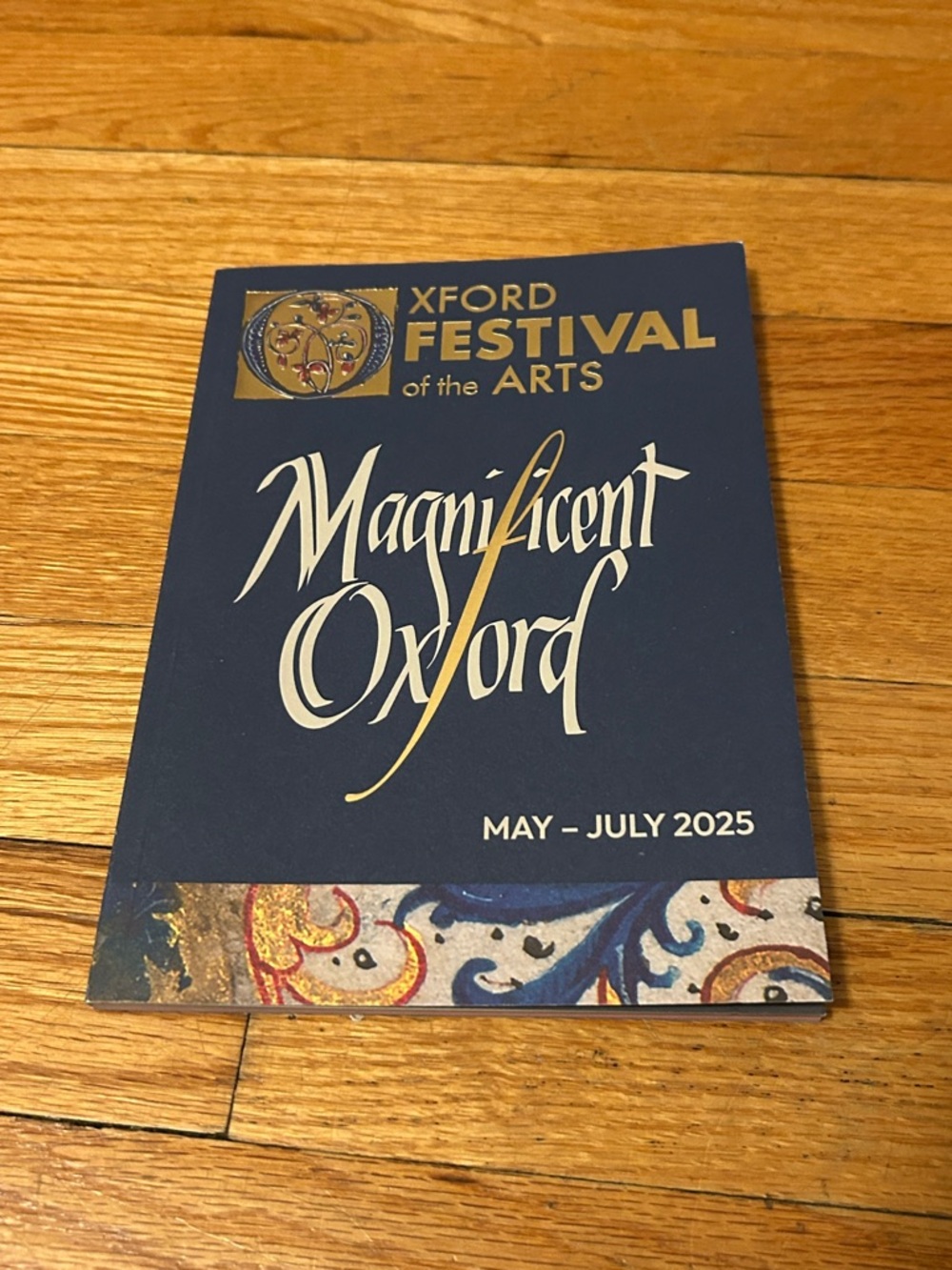 Oxford Festival of the Arts Program - Navy & Gold